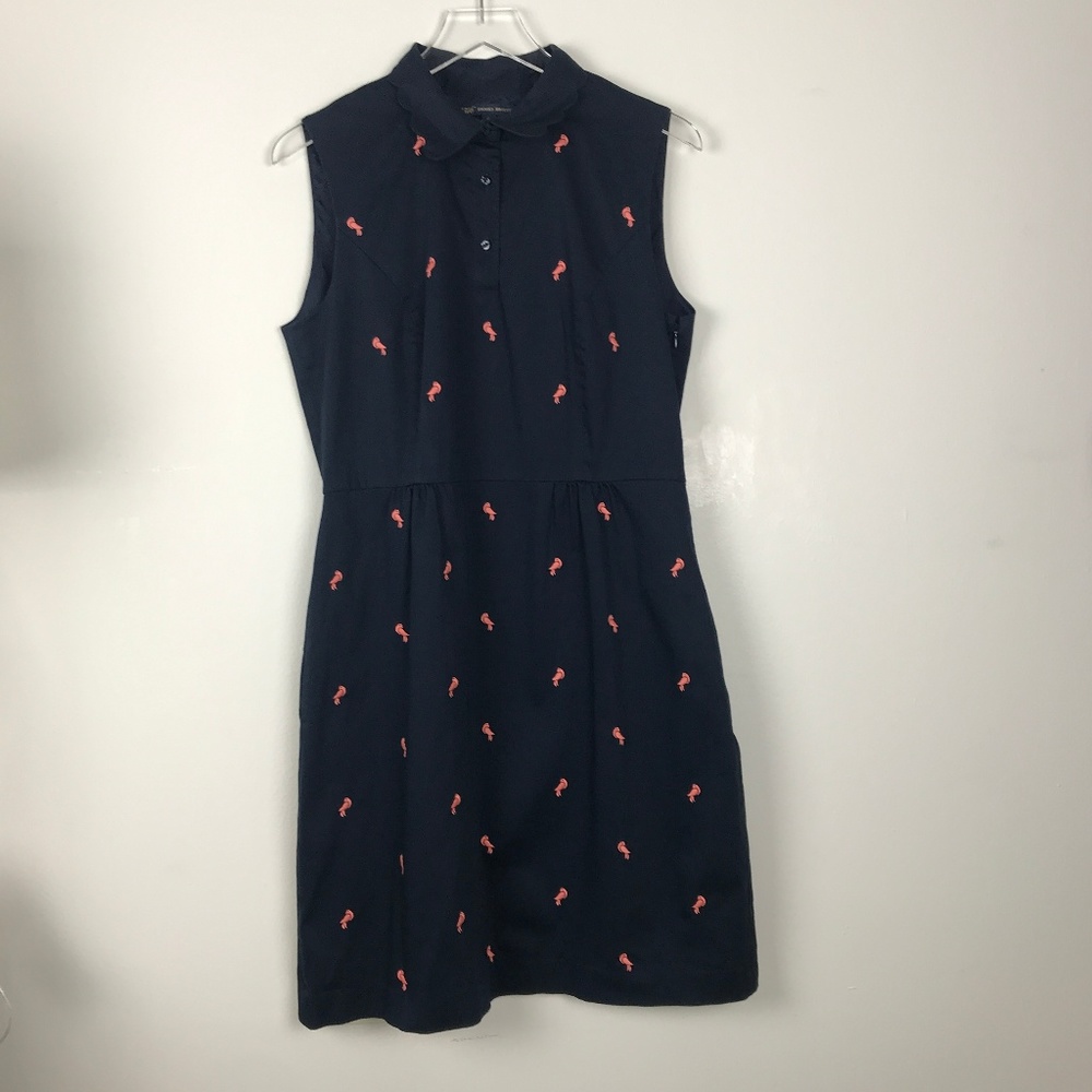 Brooks Brother| "346" Pink Embroidered Shirt Dress